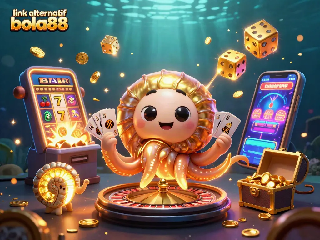 Experience the thrill of sports betting with link alternatif bola88, featuring a dynamic 3D casino scene.